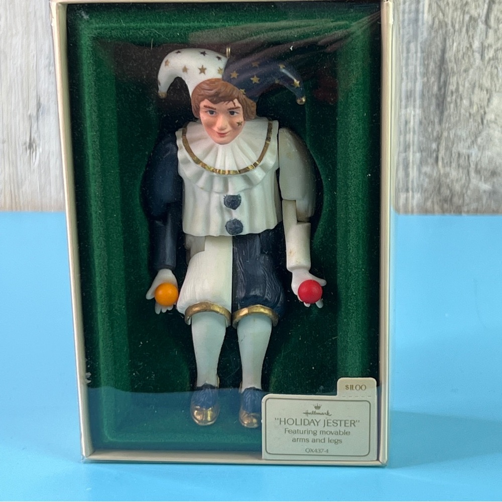 Hallmark Keepsake Ornament 1984 Holiday Jester Movable Arms & Legs QX437-4